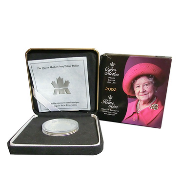 Silbermnze Canada The Queen Mother 2002 - 925 Sterlingsilber PP