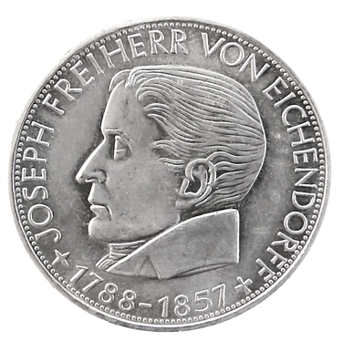 5 Mark Silbermnze 1957 Eichendorff - J.391