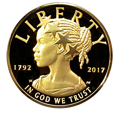 USA  American Black Liberty Goldmnze 2017 - PP - 1 Unze