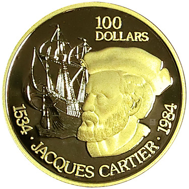 Canada Goldmnze Jacques Cartier 1984 - ohne Etui und Zertifikat