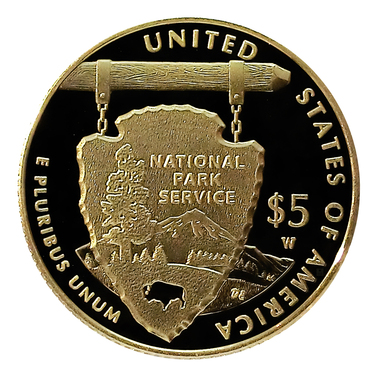 USA Goldmnze National Park 2016 - 5 Dollar - 7,52 Gramm