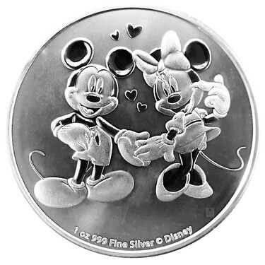 Silbermnze - Mickey & Minnie 2020 - 1 Unze