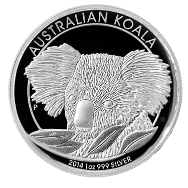Silbermnze Koala 2014 High Relief - 1 Unze 999 Feinsilber