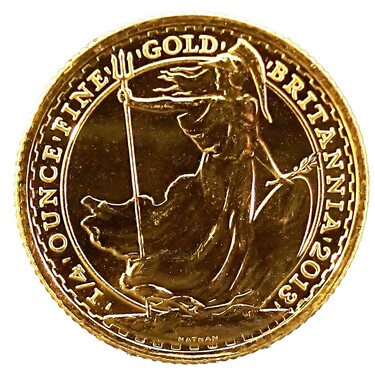 Englische Britannia Goldmnze diverse Jahrgnge 999,9 Gold - ab 2013 - 1/4 Unze