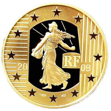 Goldmnze 50 Euro Frankreich La Semeuse 2009