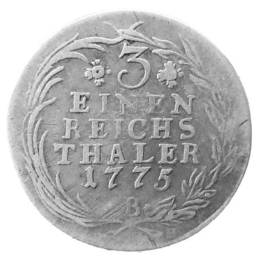 Silbermnze Friedrich II 1/3 Thaler 1775 (B)