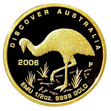 Discover Australia Goldmnze - Emu - 2006 - 1/2 Unze PP