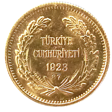 Türkische Goldmünze 100 Kurush diverse Jahrgänge 916,58 Gold