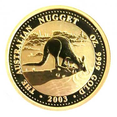 Kangaroo Nugget Goldmnze 2003 - 1/10 Unze