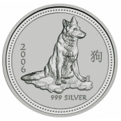 Silbermnze Lunar I Hund 2006 - 1/2 Kilo 999 Feinsilber