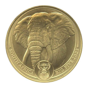 Goldmnze  Big Five Elefant - Sdafrika - 2023 - 1 Unze Feingold