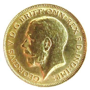 1/2 Pfund Sovereign Georg V Goldmnze 1910 - 1936