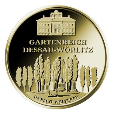 Gartenreich Dessau-Wrlitz 2013 Goldmnze - 1/2 Unze -100 Euro