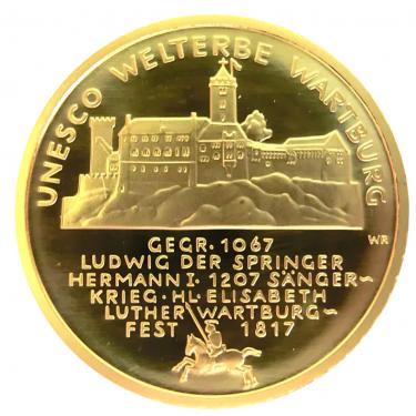 Wartburg 2011 Goldmnze - 1/2 Unze -100 Euro