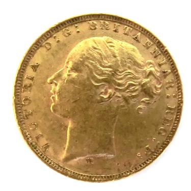 1 Pfund Sovereign Victoria Jugend Goldmnze 1871 - 1892