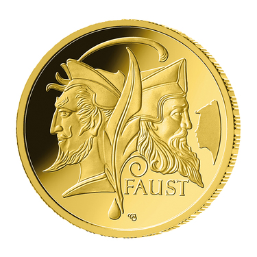 100 Euro Goldmnze 2023 Meisterwerke der Deutschen Literatur - Faust Prgesttte A