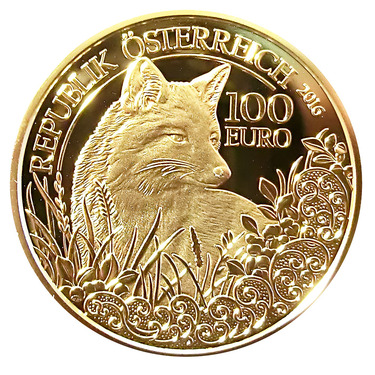 Wildtiere sterreich 100 Euro Der Fuchs 2016 PP