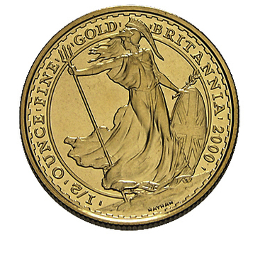 Englische Britannia Goldmnze diverse Jahrgnge - 999,9 Gold - 1/2 Unze