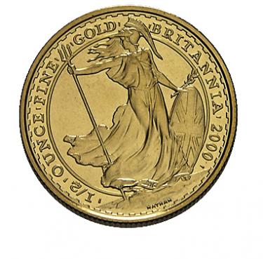 Englische Britannia Goldmnze diverse Jahrgnge - 916 Gold - 1/2 Unze