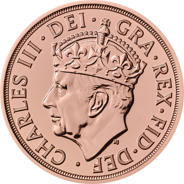 1/2 Pfund Krnungs Sovereign Charles III Goldmnze - 2023