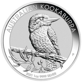 Silbermnze Kookaburra 2021 - 1 Unze Feinsilber