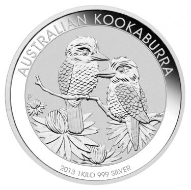 Silbermnze Kookaburra 2013 - 1 Kilo 999 Feinsilber
