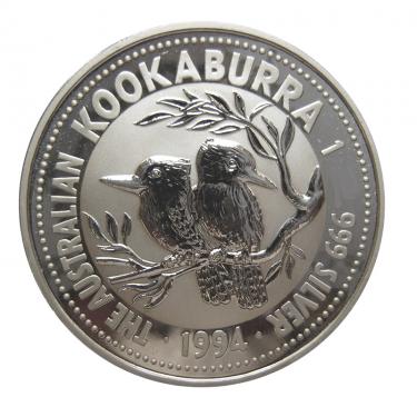 Silbermnze Kookaburra 1994 - 1 Kilo 999 Feinsilber