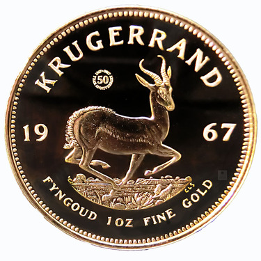 Krgerrand Goldmnze Vintage 1967 - 1 Unze PP - 50 Jahre Jubilum