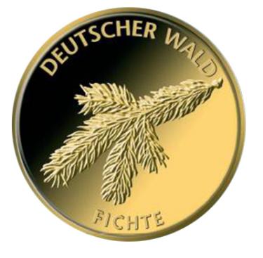 Deutscher Wald Fichte 2012 Goldmnze - 20 Euro